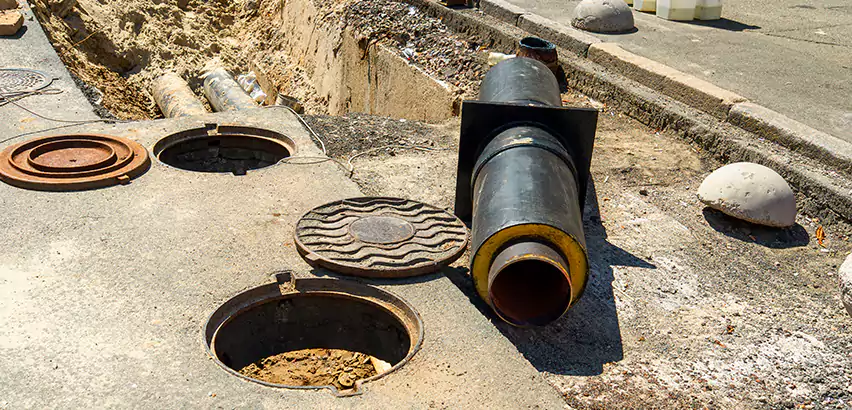 Lateral Sewer Line Replacement in Hampton Bays